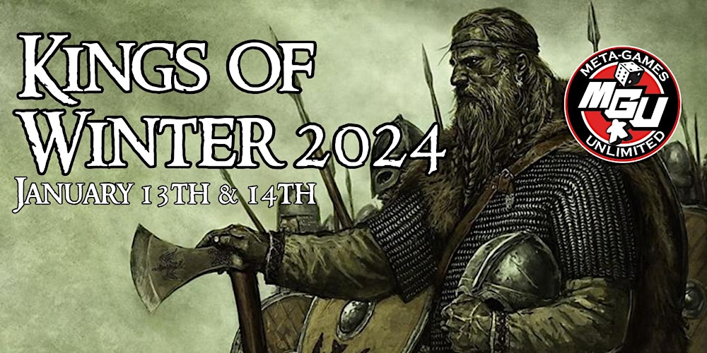 Kings of Winter 2024 - A Kings of War GT Tickets, Sat, Jan 13, 2024